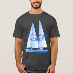T-shirt Crescent Beach Floride Côtier Nautique Voile Sa