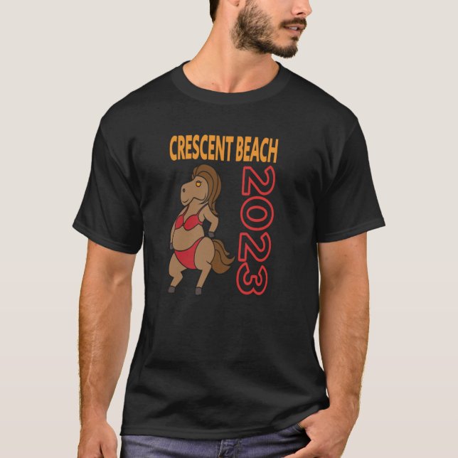 T-shirt Crescent Beach Vacation 2023 Voyage en famille (Devant)
