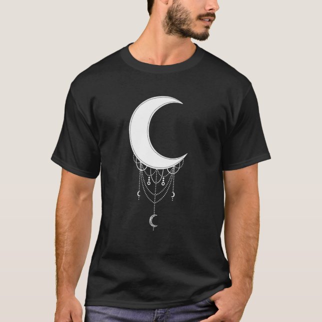 T-shirt Crescent Lune esthétique Goth Soft Grunge Gothique (Devant)
