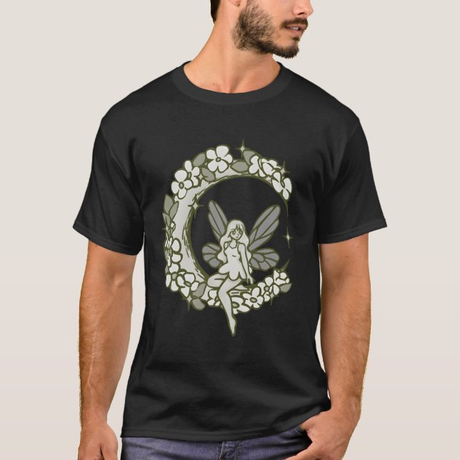 T-shirt Crescent Moon Avec Féerie Fairy Tale (Devant)