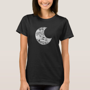 T-shirt Crescent Moon Revêtement Vintage