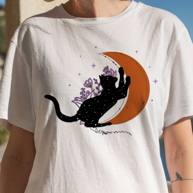T-shirt Crescent Moon Spirituel Chat Gothique Pastel (Créateur téléchargé)