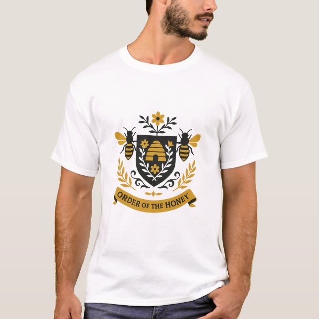 T-Shirt Crest de l'Ordre de l'Apiculture du Miel (Devant)