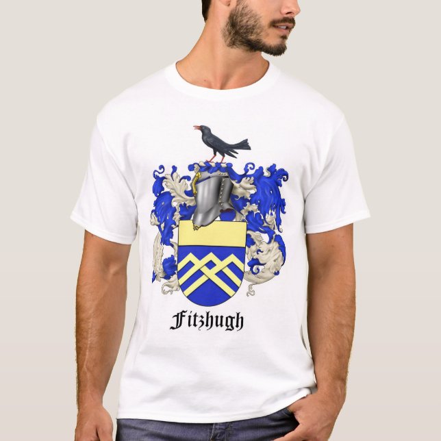 T-shirt CREST héraldique de famille de Fitzhugh le GRAND (Devant)