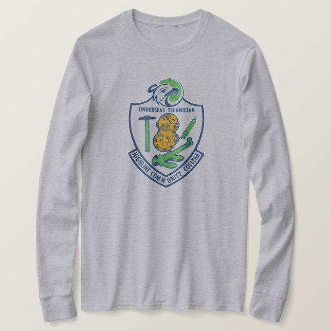 T-shirt Crest Tech Sous-Marines Manches Longues (Design devant)
