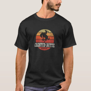 T-shirt Crested Butte CO Pays Vintage Western Retro