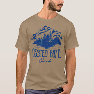 T-shirt Crested Butte Vintage Mountain Colorado