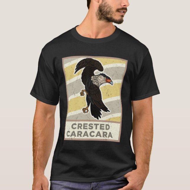 T-shirt Crested caracara birds biologist ornithologist bir (Devant)