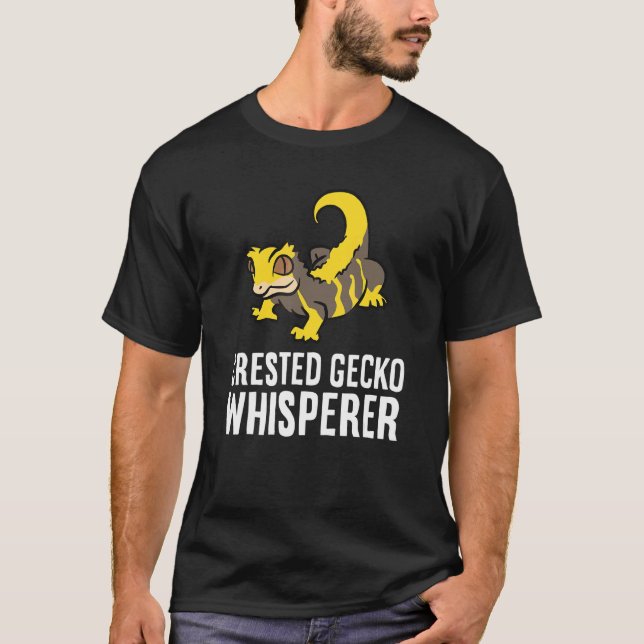 T-shirt Crested Gecko Whisperer Reptile Crested Gecko (Devant)