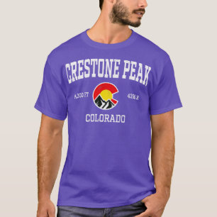 T-shirt Crestone Peak Colorado 14ers Vintage Athletic Moun