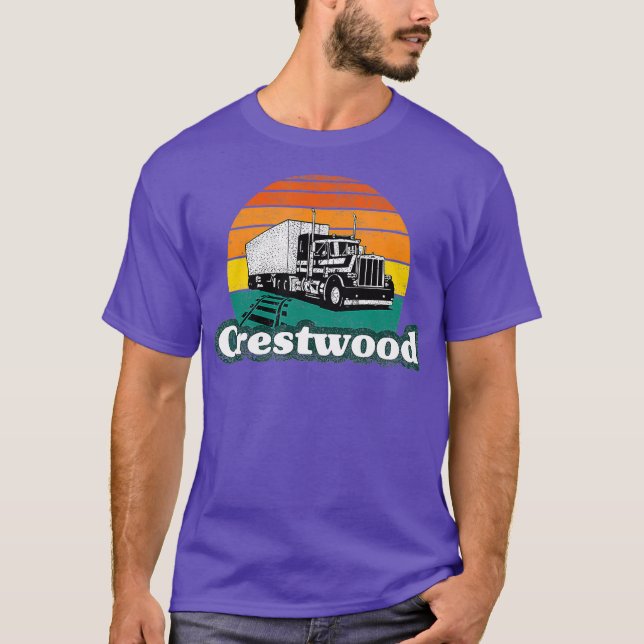 T-shirt Crestwood Kentucky KY Tourisme Semi coincé sur (Devant)