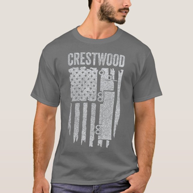 T-shirt Crestwood Kentucky KY Tourisme Semi coincé sur (Devant)
