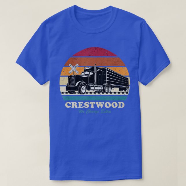 T-shirt Crestwood Kentucky KY Tourisme Semi Coincé Sur Rai (Design devant)
