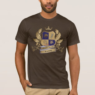 T-shirt Crête de Chambre de GSA aucun or de bleu d'ailes