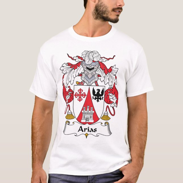 T-shirt Crête de famille d'arias (Devant)