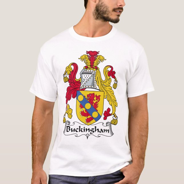 T-shirt Crête de famille de Buckingham (Devant)