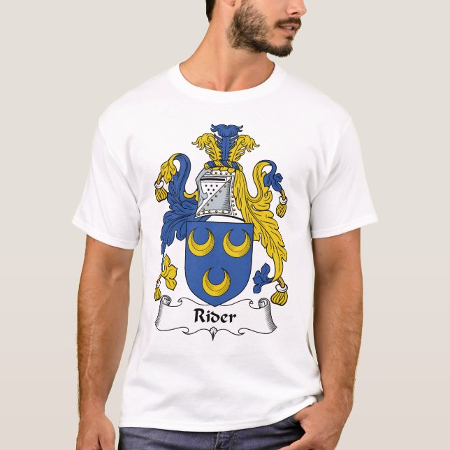 T-shirt Crête de famille de cavalier (Devant)