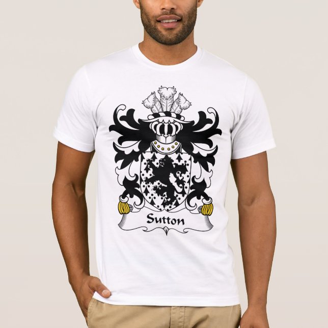 T-shirt Crête de famille de Sutton (Devant)