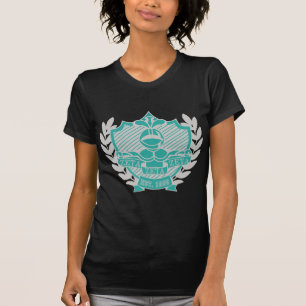 T-shirt Crête de fraternité de Zeta Zeta Zeta - Teal/gri