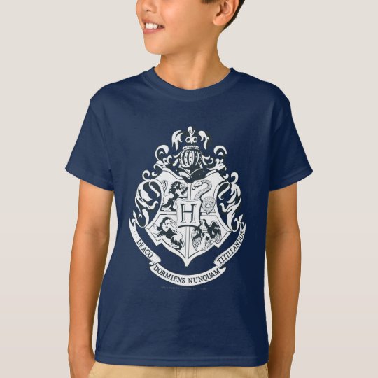 T-shirt Crête de Harry Potter | Hogwarts - noire et