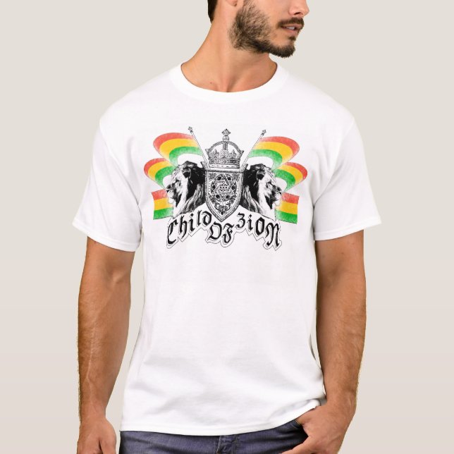 T-shirt Crête de reggae de Rasta (Devant)