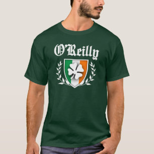 T-shirt Crête de shamrock de famille d'O'Reilly
