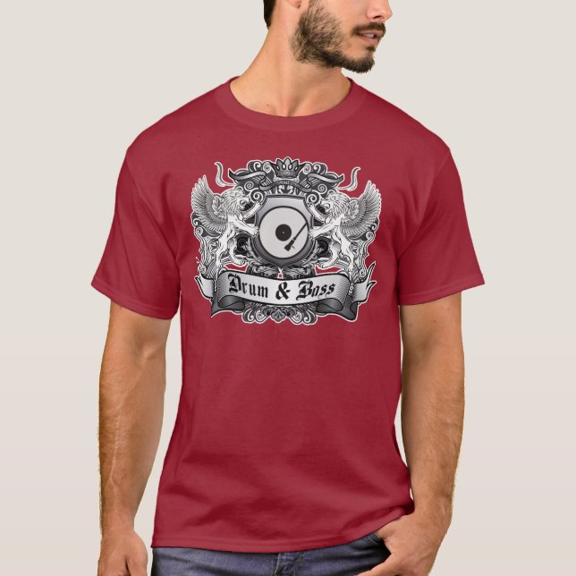 T-shirt Crête de tambour et de basse (Devant)