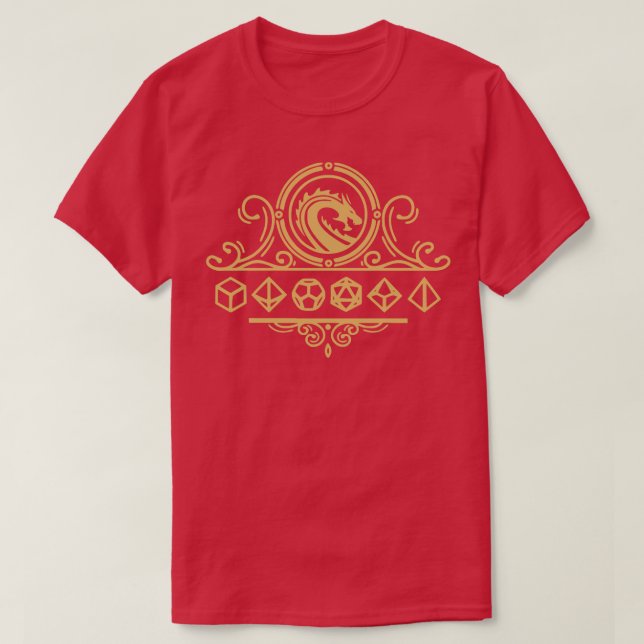 T-shirt Crête Dragon Or (Design devant)