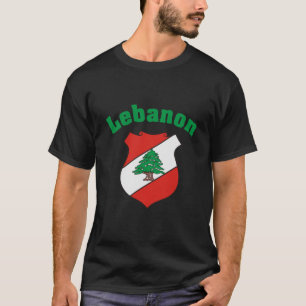 T-shirt Crête du Liban/chemise libanaise de drapeau