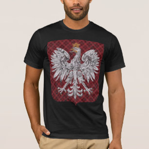 T-shirt Crête polonaise de plaid d'Eagle