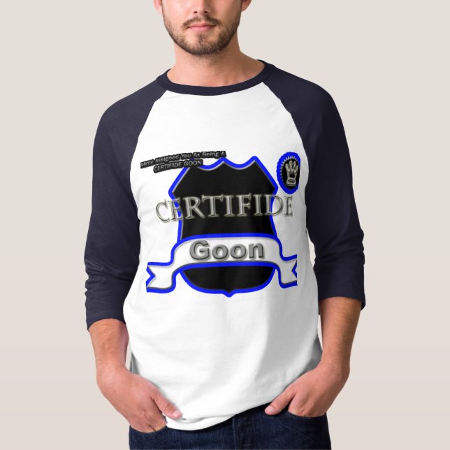 T-shirt Crétin certifié (pièce en t de Longsleeve) (Devant)