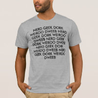 CRÉTIN NERD DE WEIRDO DE DORK DE GEEK