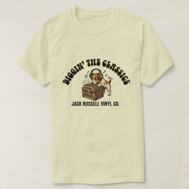 T-shirt Creuser Les Classiques - Jack Russell Vinyl Co. (Design devant)
