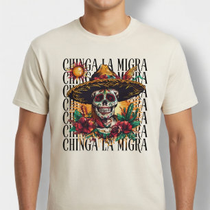 T-shirt Crève La Migra Crâne de Sucre