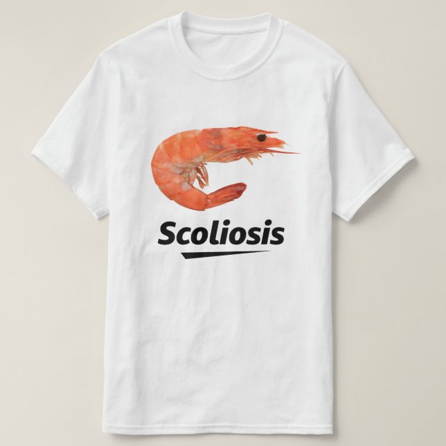 T-shirt Crevette Scoliose (Design devant)