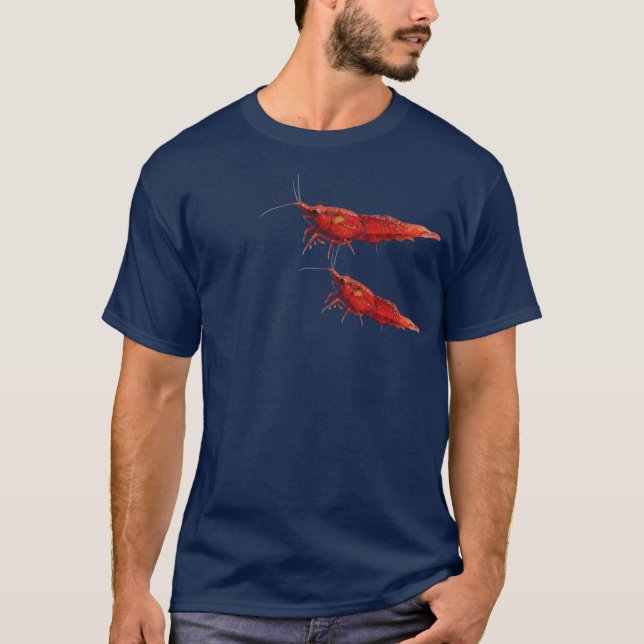 T-shirt Crevettes cerises rouges (Devant)