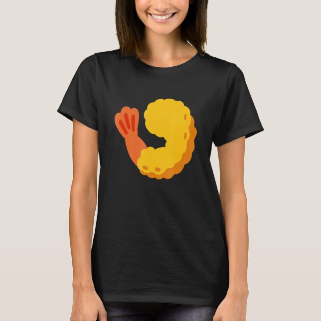 T-shirt Crevettes frites Crevettes Tempura Prawn Costume (Devant)