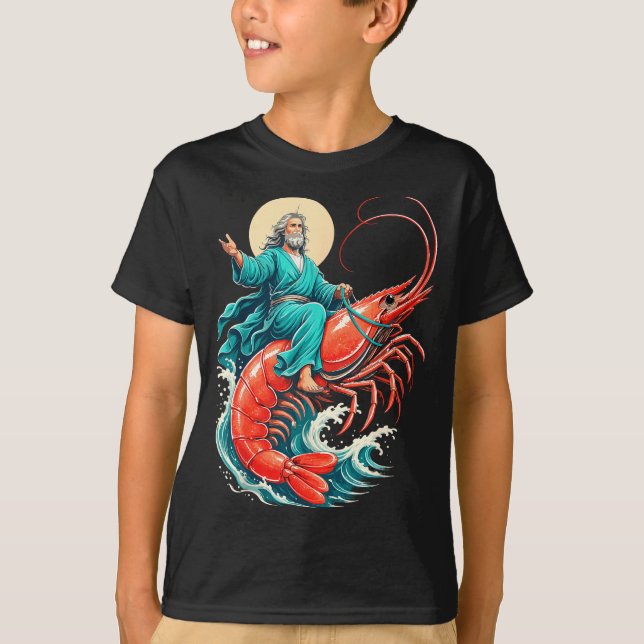 T-shirt Crevettes jésus  (Devant)