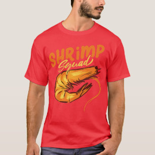 T-shirt Crevettes Squad Ironie Dit Manger Des Fruits De Me
