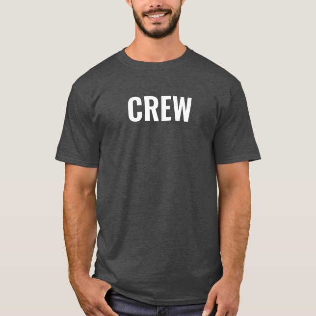 T-shirt Crew Ajouter Entreprise Logo Texte Ici Mens Modern (Devant)