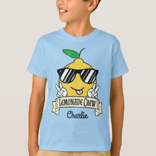 T-shirt Crew de limonade - Kawaii Peace Main et lunettes d