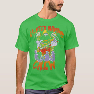 T-shirt Crew Haunted Bewitch Mansion Halloween