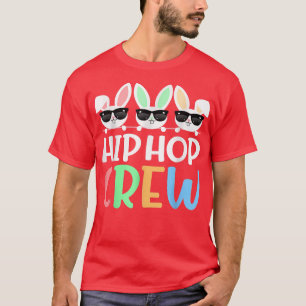 T-shirt Crew Hip hop disant Lunettes de soleil lapin de Pâ