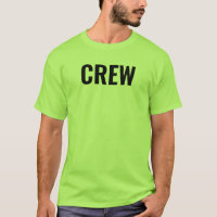 Crew Lime Green Design à deux côtés Personnel Mens