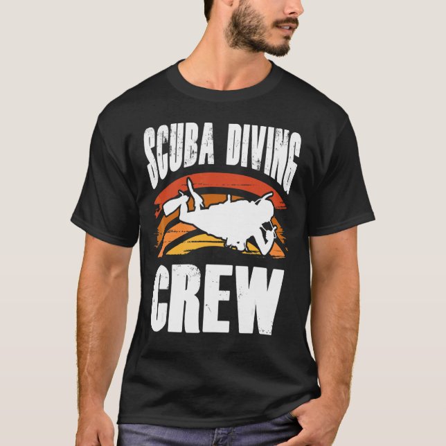 T-shirt Crew Plongée Plongée Plaisir Plongeur plongée sous (Devant)
