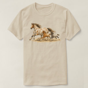 T-shirt Crewneck vintage cheval Appaloosa  Rétro 90s Cheva