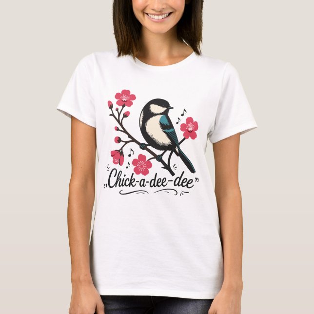 T-shirt cri de mésange dé-dé-dé (Devant)