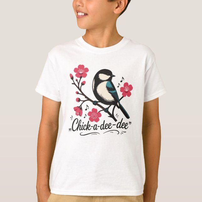 T-shirt cri de mésange dé-dé-dé chant d'oiseau (Devant)