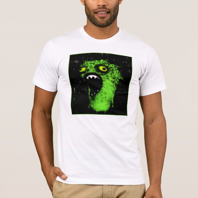 T-shirt Cri perçant vert (Devant)