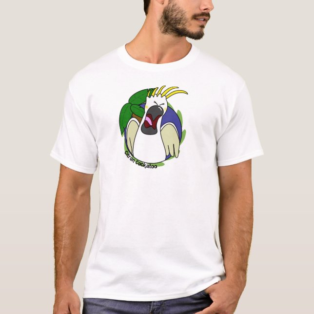 T-shirt criard drôle de cacatoès de Citron (Devant)